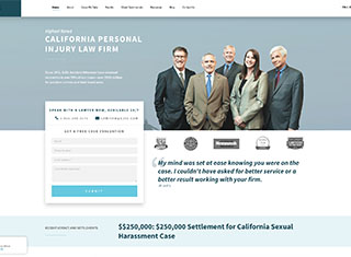 Lawyer Web Design Design Example