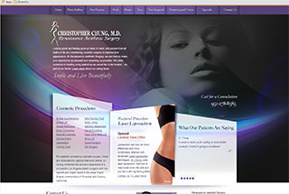 Medical Web Design Design Example