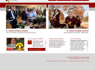 Religious Web Design Design Example