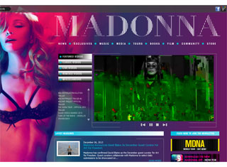 Music Web Design Design Example