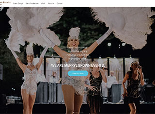 Wedding / Event Web Design Design Example