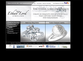 Jewelry Web Design Design Example