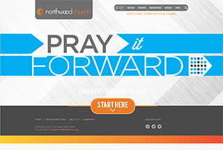 Religious Web Design Design Example