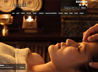 Salon / Spa Web Design Design Example