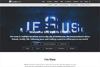 Religious Web Design Design Example