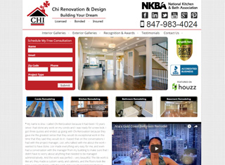 Contractor Web Design Design Example