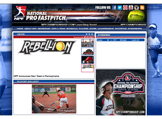 Sports Web Design Design Example