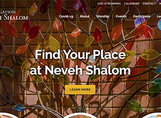 Religious Web Design Design Example