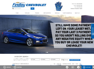 Auto Web Design Design Example