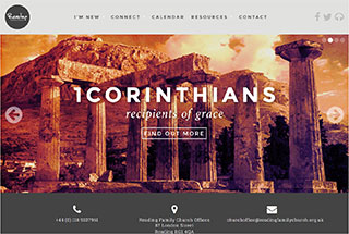 Religious Web Design Design Example