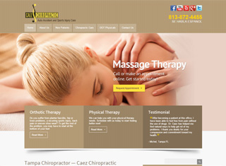 Chiropractor Web Design Design Example