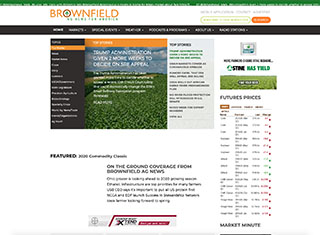 Agriculture Web Design Design Example