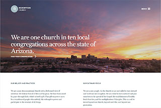 Religious Web Design Design Example