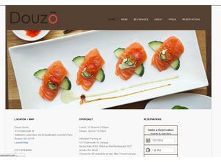 Restaurant Web Design Design Example