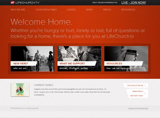 Religious Web Design Design Example