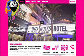 Night Club Web Design Design Example