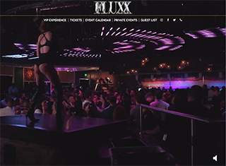 Night Club Web Design Design Example