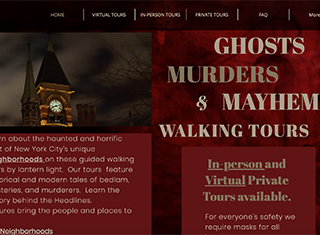 Paranormal Web Design Design Example