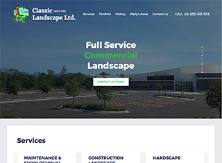 Landscaping Web Design Design Example