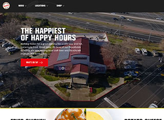 Restaurant Web Design Design Example