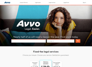 Lawyer Web Design Design Example