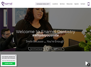 Medical Web Design Design Example