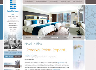 Hotel Web Design Design Example