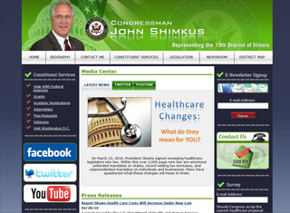 Political Web Design Design Example