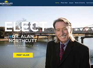 Political Web Design Design Example