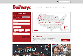 Transportation Web Design Design Example