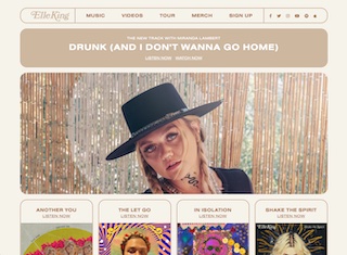 Music Web Design Design Example