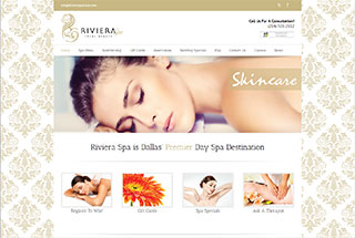 Salon / Spa Web Design Design Example