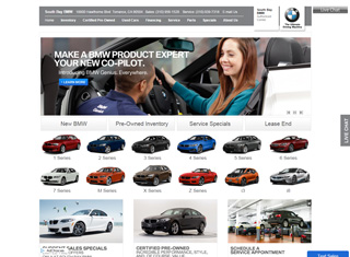 Auto Web Design Design Example