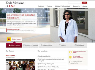 Medical Web Design Design Example