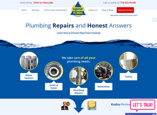 Contractor Web Design Design Example