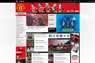 Sports Web Design Design Example