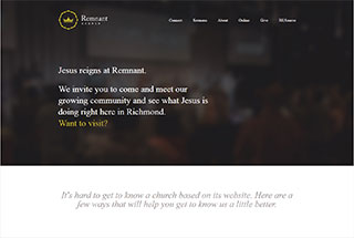 Religious Web Design Design Example