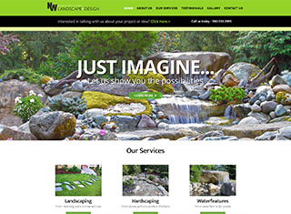 Landscaping Web Design Design Example