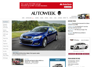 Auto Web Design Design Example