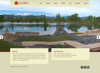 Landscaping Web Design Design Example