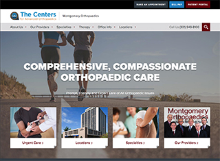 Medical Web Design Design Example