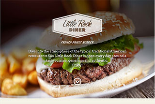 Restaurant Web Design Design Example