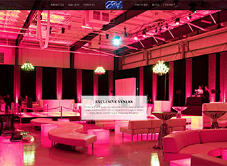 Wedding / Event Web Design Design Example