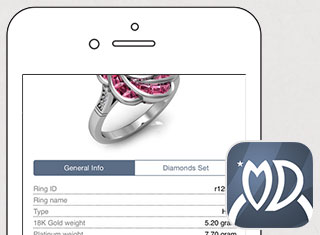 Jewelry App Development Design Example