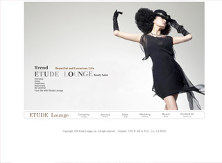 Salon / Spa Web Design Design Example