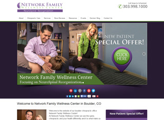 Chiropractor Web Design Design Example