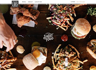 Restaurant Web Design Design Example