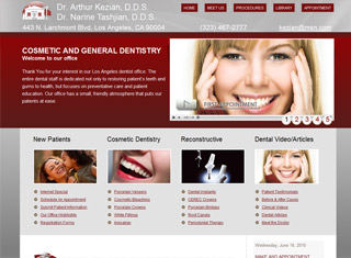 Medical Web Design Design Example