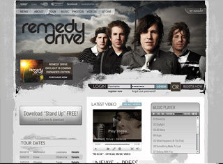 Music Web Design Design Example