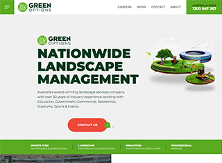 Landscaping Web Design Design Example